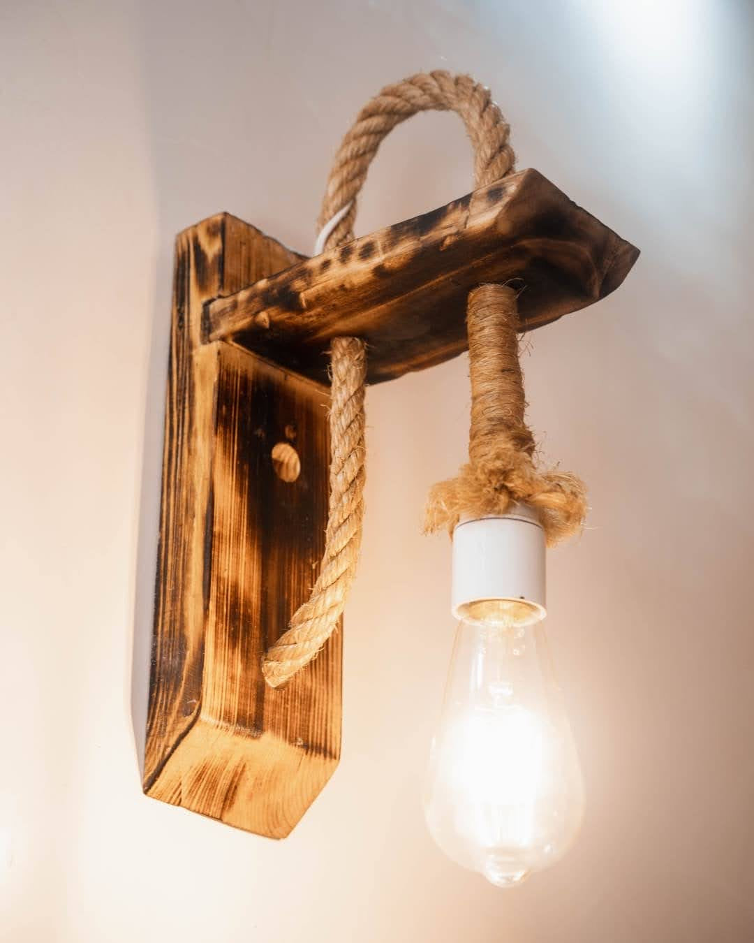 Wall Wooden Lamp